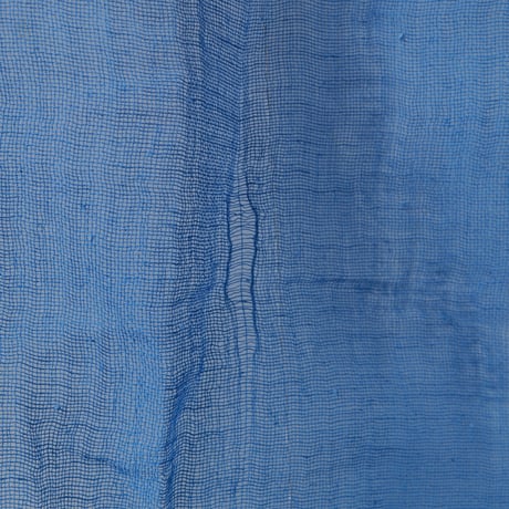 古布 リネン 濃青×淡青 280×170cm /st.723