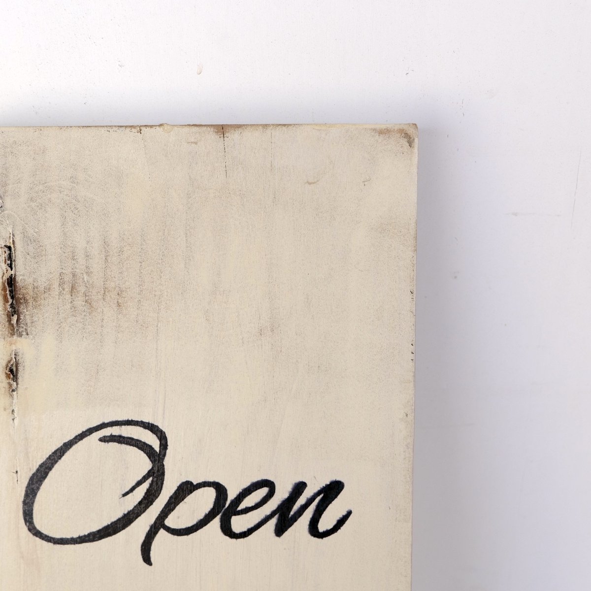 古材「Open / Closed」 ivory サインボード st.733 | SLOWHA