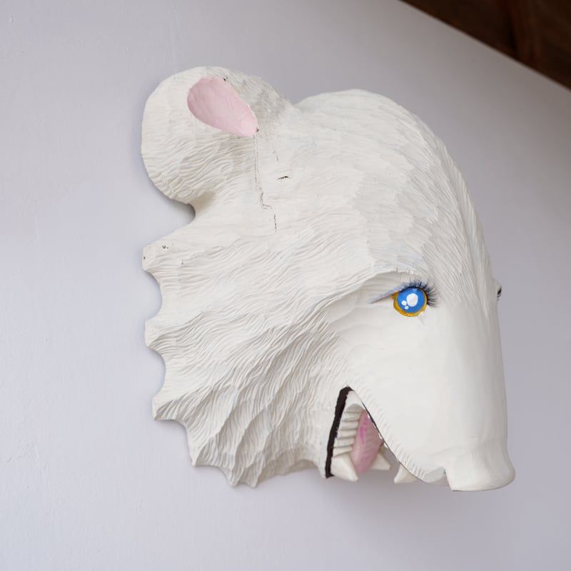 アイヌ 木彫り 熊マスク