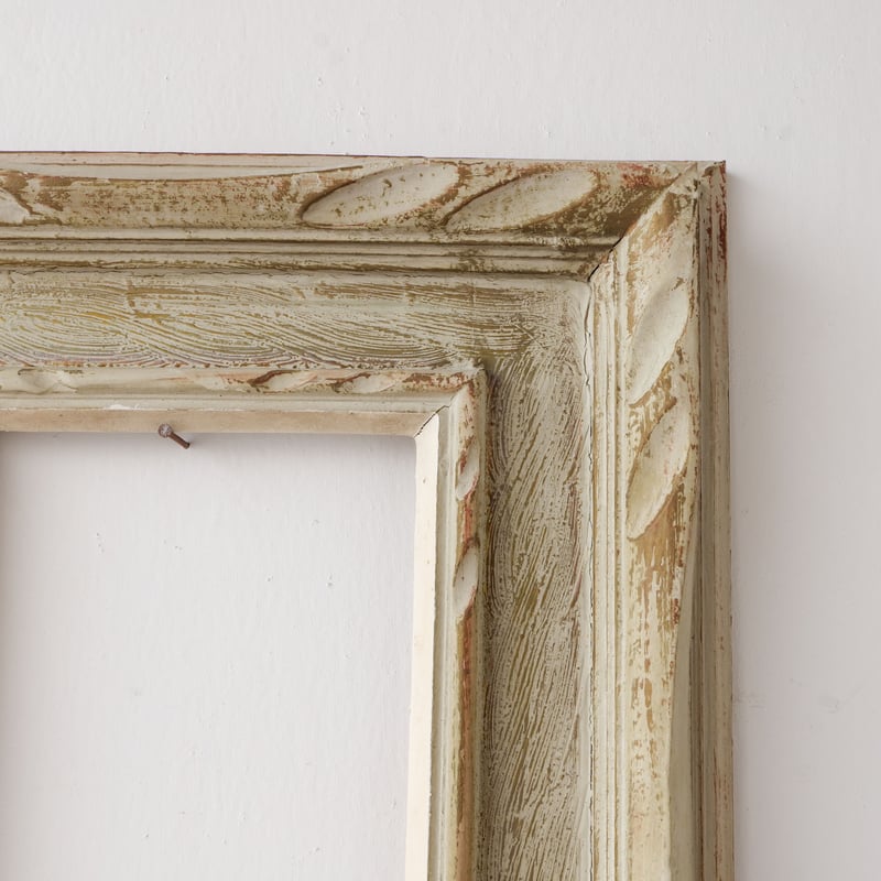 古い額縁　アンティーク　２個セット 古い木製フレームQ267 アンティーク額縁