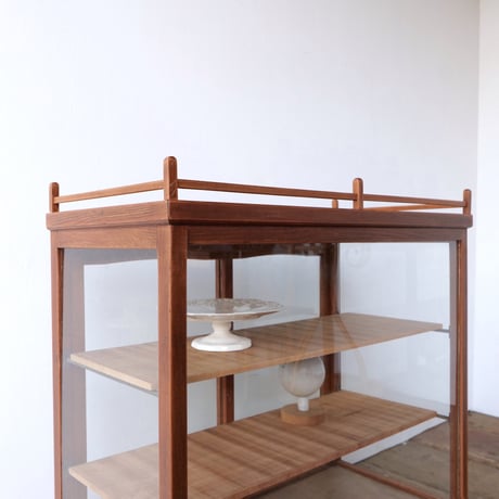 冠木枠 ゆらゆらガラス展示棚 /全国配送◎ /店舗引取◎ /sk.355