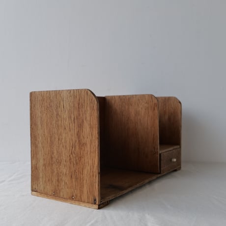 本立て 白い摘み抽斗 Book rack　/st.502