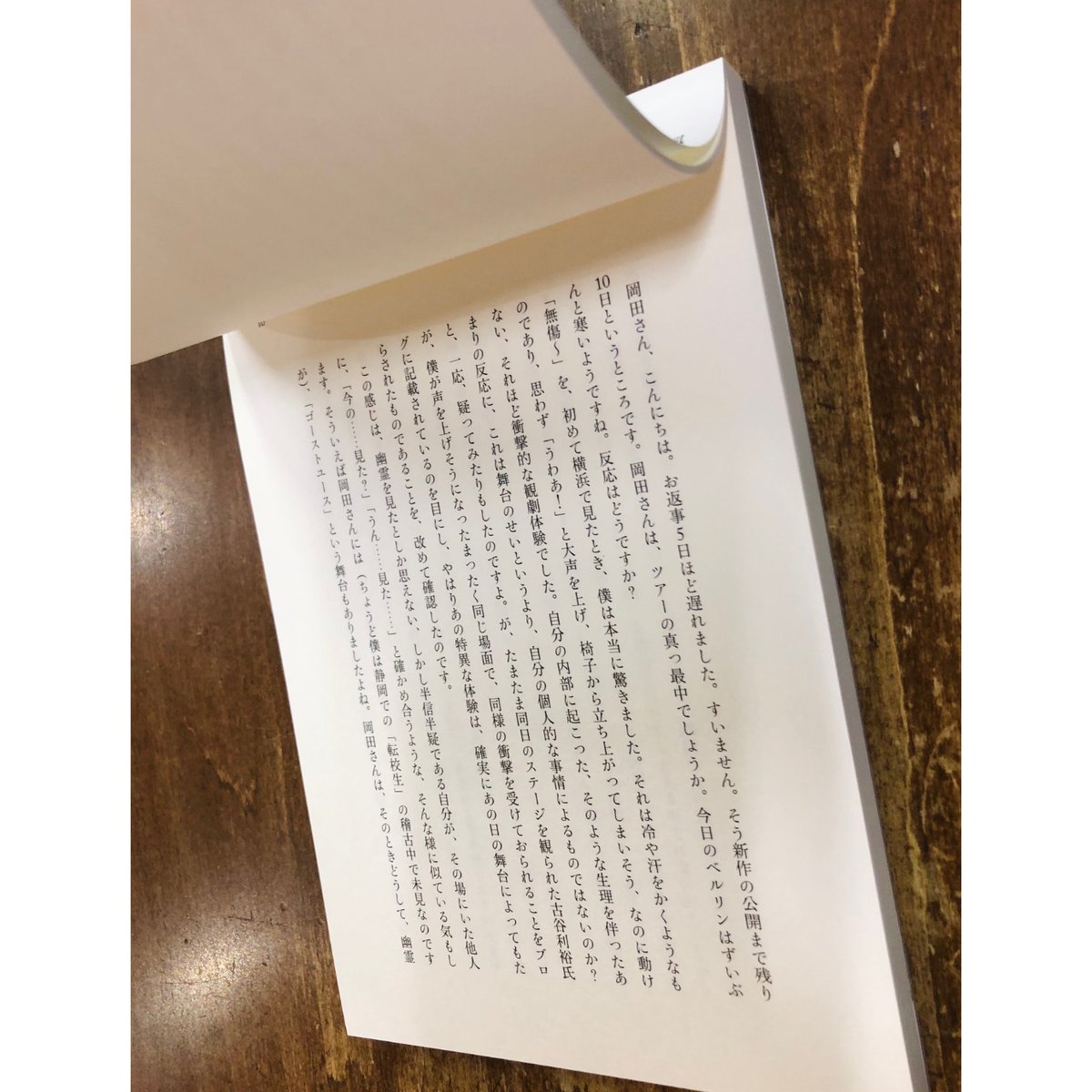 飴屋法水＋岡田利規／風景のほうが私を見ているのかもしれなかった