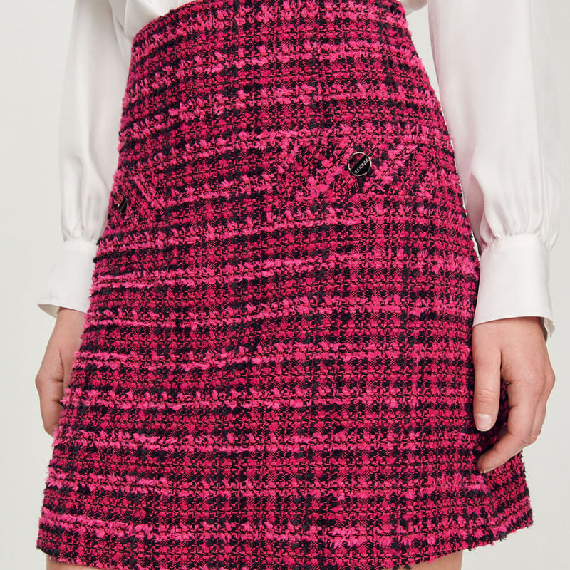 SANDRO サンドロ Short tweed skirt スカート 定価$295 | RU...