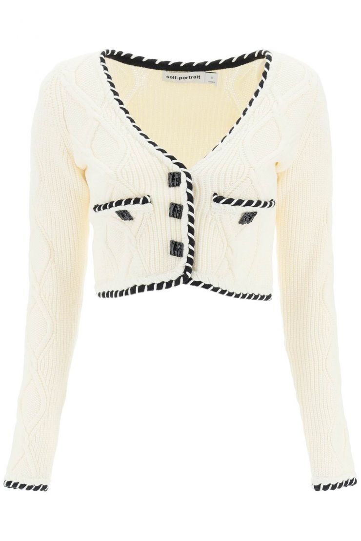 Self-Portrait セルフポートレイトCable Knit Cardigan カーディ