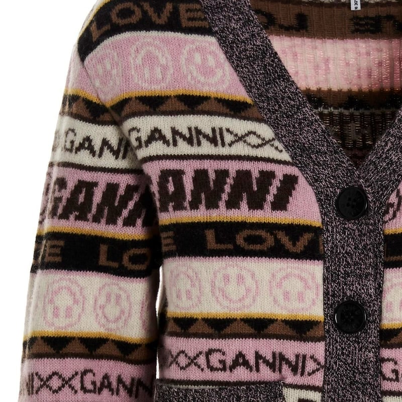 GANNI ガニー Graphic Cardigan カーディガン | RUNWAY NY