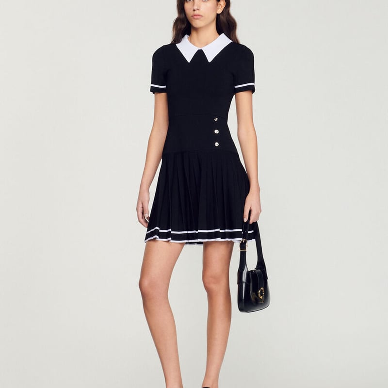 Sandro ワンピース チョコレート クローバー柄 sandroワンピース Sandro ワンピース チョコレート クローバー柄