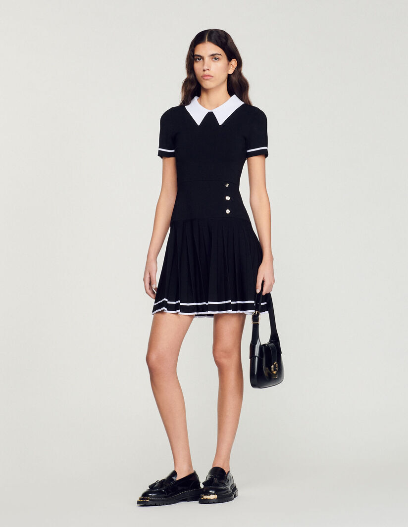 sandro　サンドロ Short knitted dress　ワンピース　定価$395