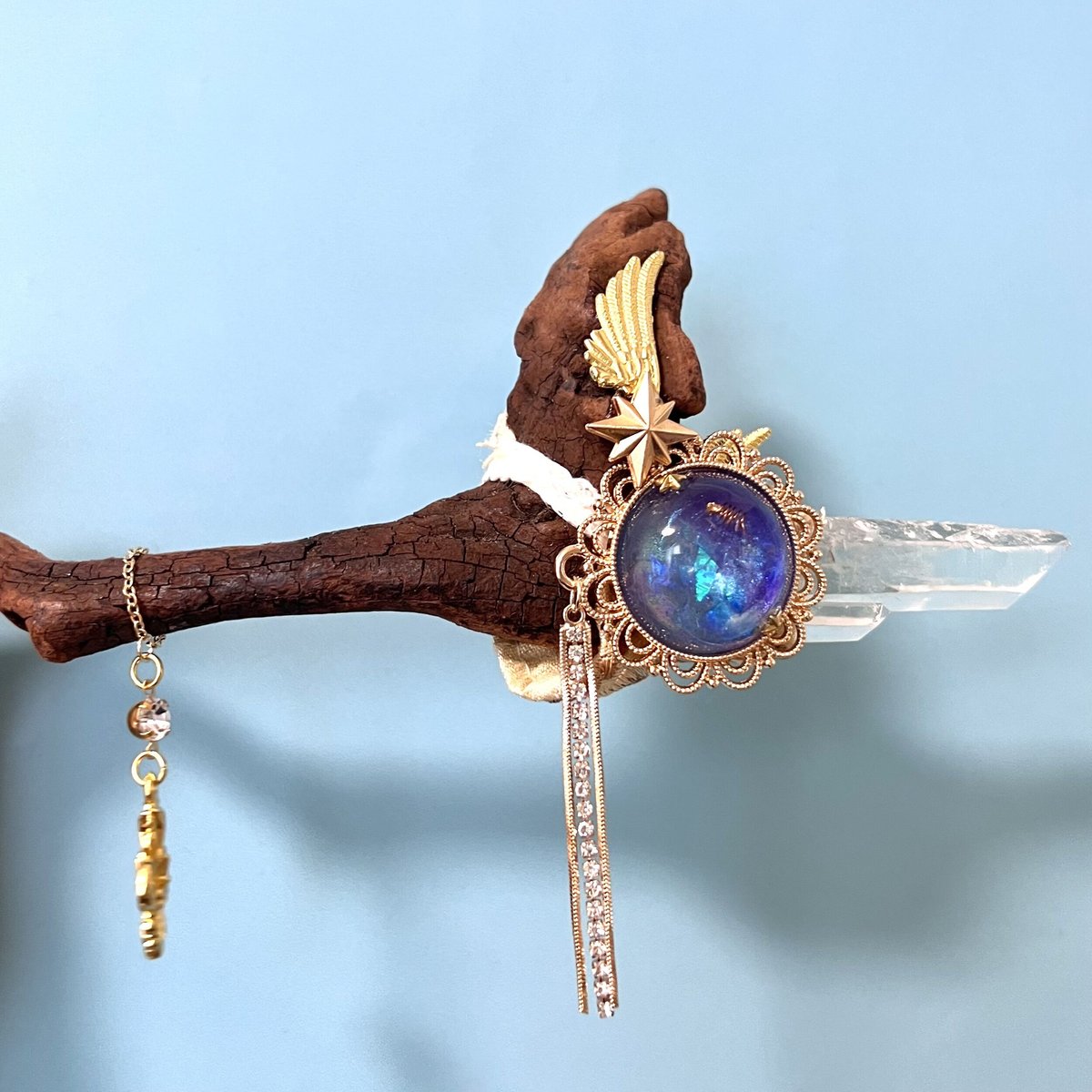 願いを叶える魔法のアイテム！】オルゴナイトと水晶の魔法の杖