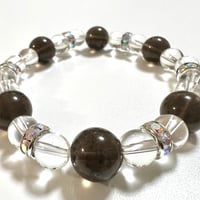 【魂を成長させるシリウスからの宝珠！】チンターマニデザインブレスレット（珠約10/8ミリ・内周約16.5センチ）