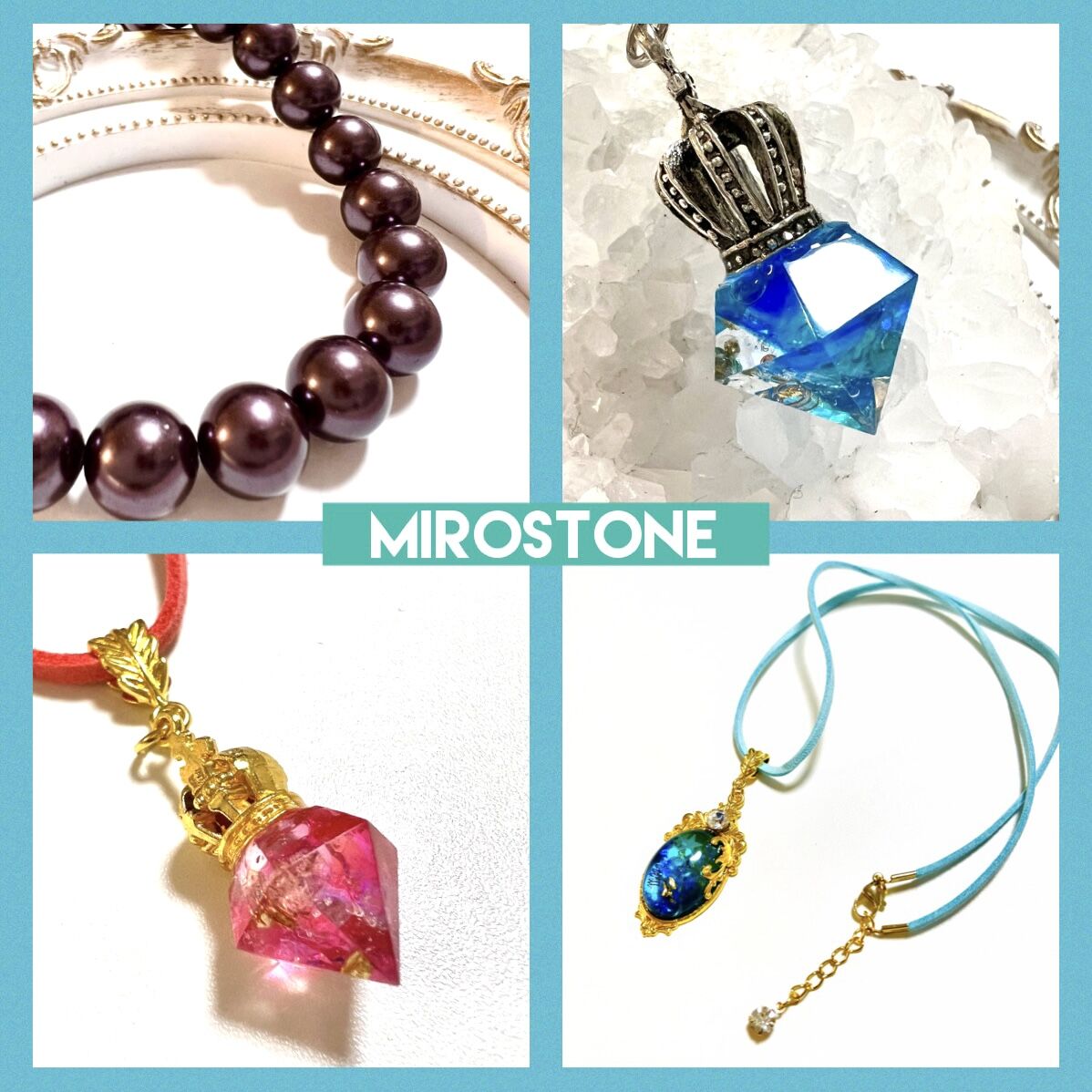 魔除けと魅力！】淡水パールのワイヤーネックレス （約10ミリ・約55