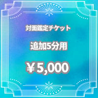 【追加５分】対面鑑定チケット