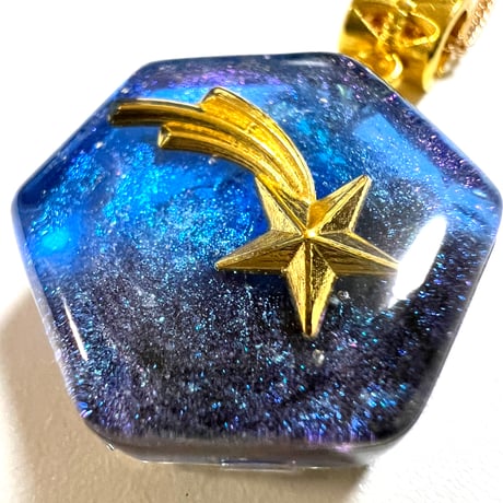 【願いを叶えるサポート！】流星魔法のオルゴナイトペンダント