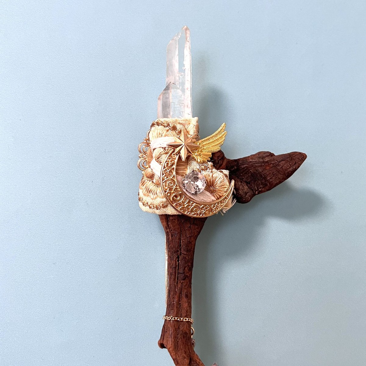 願いを叶える魔法のアイテム！】オルゴナイトと水晶の魔法の杖