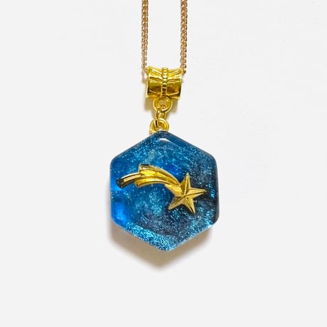 【願いを叶えるサポート！】流星魔法のオルゴナイトペンダント