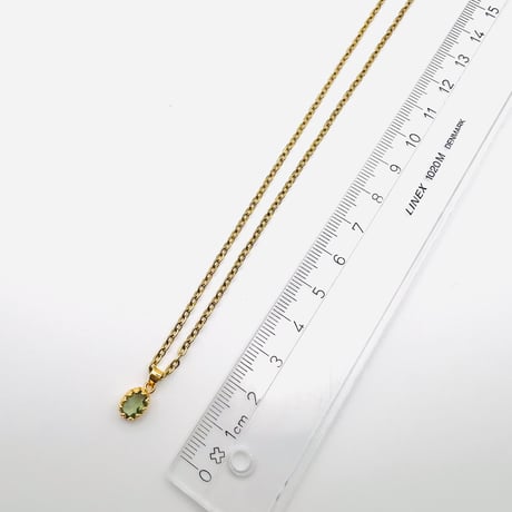 【強力な浄化と幸運！】宝石質モルダバイトのペンダントトップ(Silver925・18KGP)