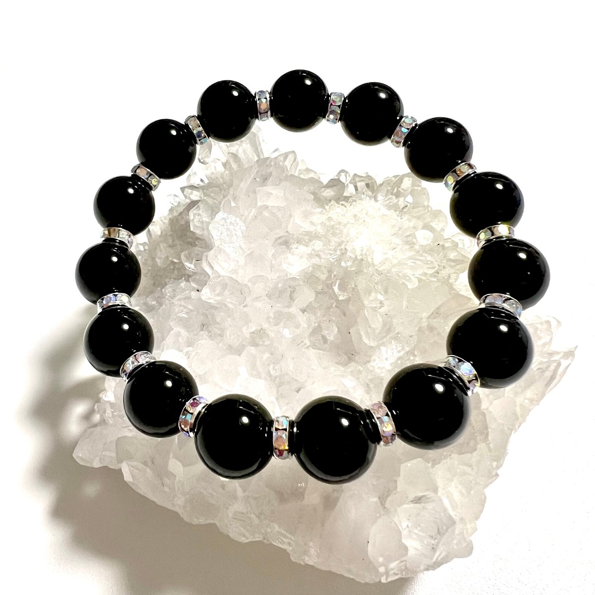 ✡邪気を祓う石✡　ブラックオニキス　❂霊力注入済　守護・浄化・安定・意志力・防衛 ✡邪気を祓う石✡ ブラックオニキス ❂霊力注入済 守護・浄化・安定