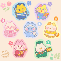 【ミニステッカー】ぽかぽかにゃお〜ん