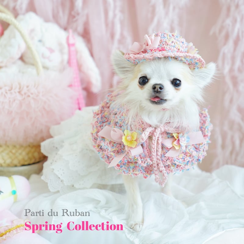 Spring Collection Pastel Garden ピンク Hat.ケープ.P