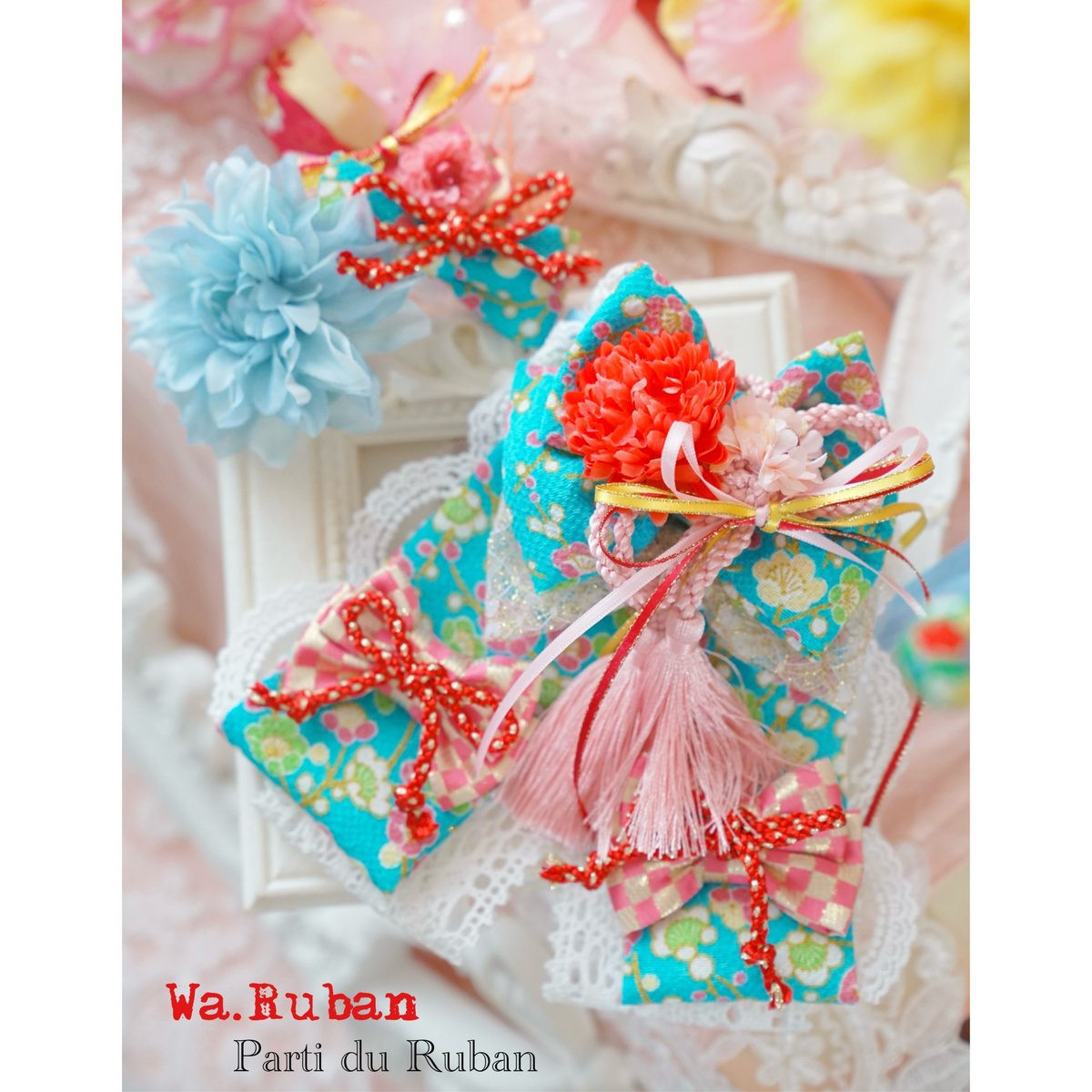 Wa.Ruban No.3ヘアアクセサリー&チョーカー | Parti du Ruban