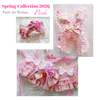 Spring  Collection 2026 Pink ケープ.ヘアアクセサリー、うさ耳