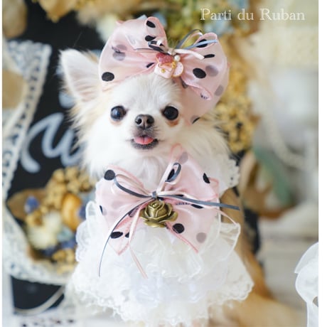 mariage Dot Pink チョーカー、ヘアアクセサリー