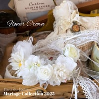 Mariage Collection White お帽子、花冠、ヘアアクセサリー、チョーカー