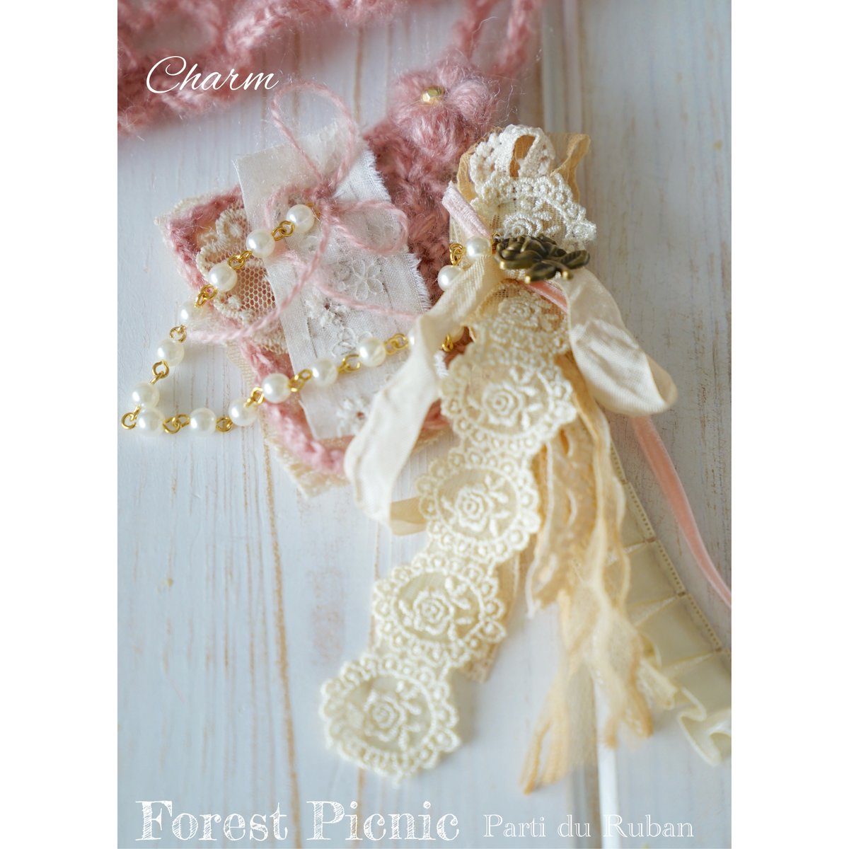 parti du ruban ヘッドアクセサリー&チョーカー　ティペットとしても parti du ruban ヘッドアクセサリー&チョーカー ティペット