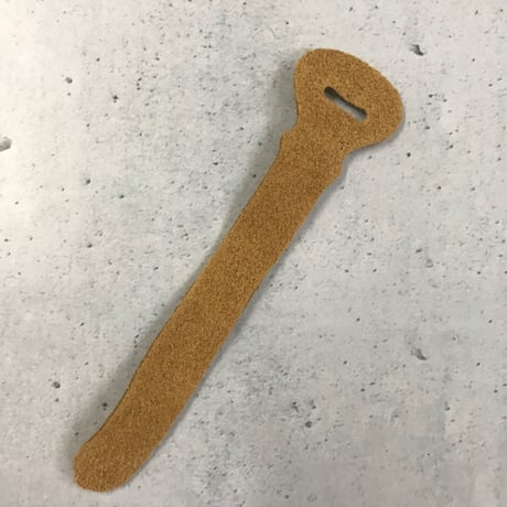ベロア革　ジッパータブ7本セット（タン）小さいタイプ