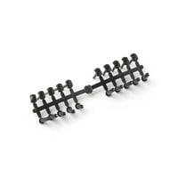 【TB-RP0002】スリムピン　大　黒（１０個入り）×２