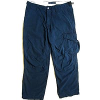 RALPH LAUREN CARGO PANTS -NAVY-