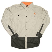 NIKELAOS CLOTHING DOUBLE TROUBLE SHIRT BEIGE