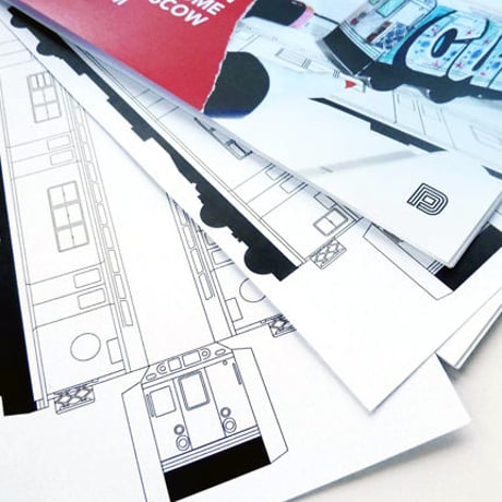CUT & FOLD SUBWAY SKETCHBOOK