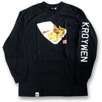 KROYWEN CLOTHING 4WINGS & FRIES L/S T-SHIRT BLK