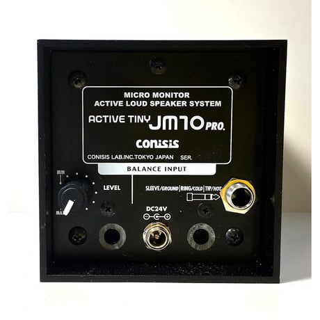 JM10 pro 超小型パワードスピーカー+4dBﾊﾞﾗﾝｽ対応ステレオフォーンジャック　２台１組