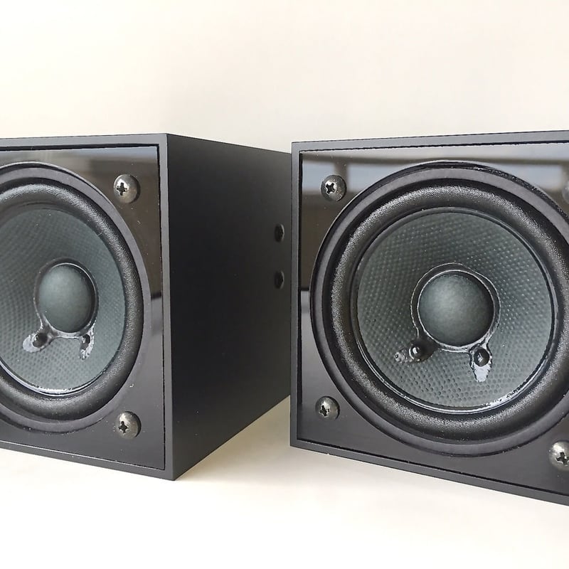 JM10deluxe 超小型パワードスピーカー RCAｼﾞｬｯｸ入力 2台1組