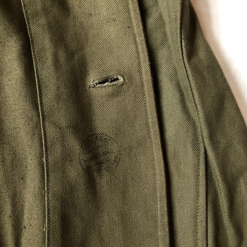 1940's French Military Demob Jacket Cotton Fabr