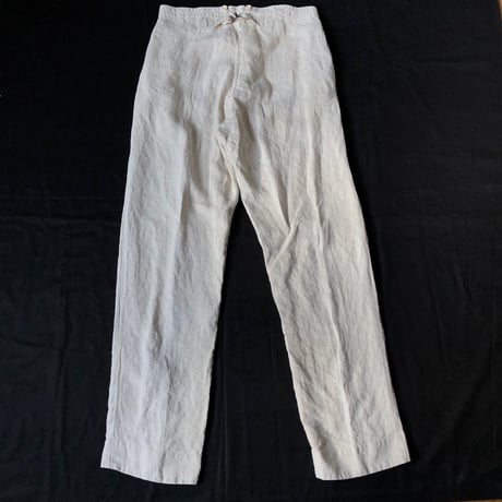 〜1930's White HBT Linen Work Pants