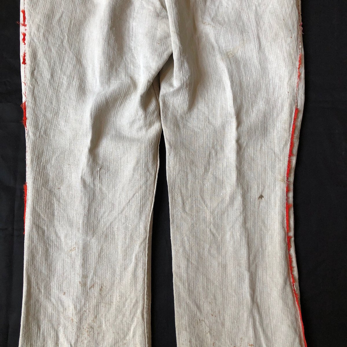 1890s Natural HBT Linen Fireman Pants | DIG UPPER