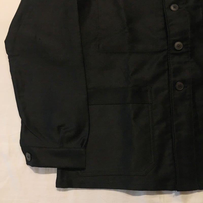 50's Black Moleskin Coverall Jacket | DIG UPPER