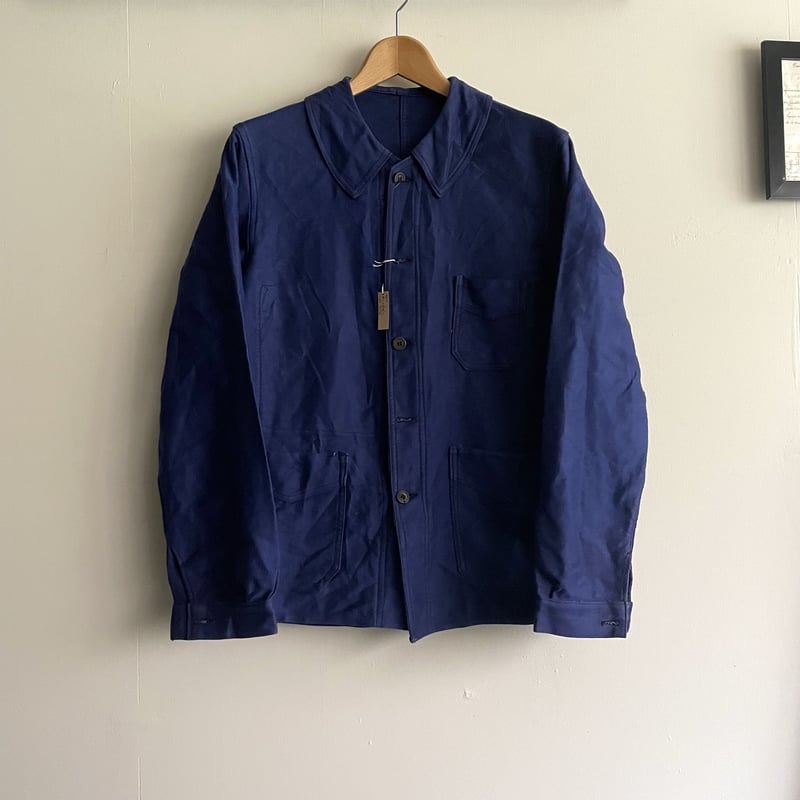 1940's blue moleskin work jacket