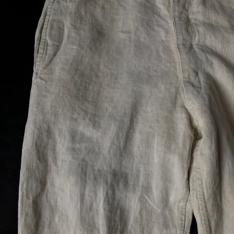 〜1930's White HBT Linen Work Pants