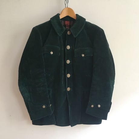 50's Animal Buttons Heavy Corduroy Hunting Jacket Good Condition