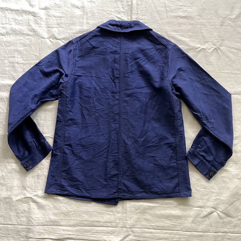 1940's blue moleskin work jacket