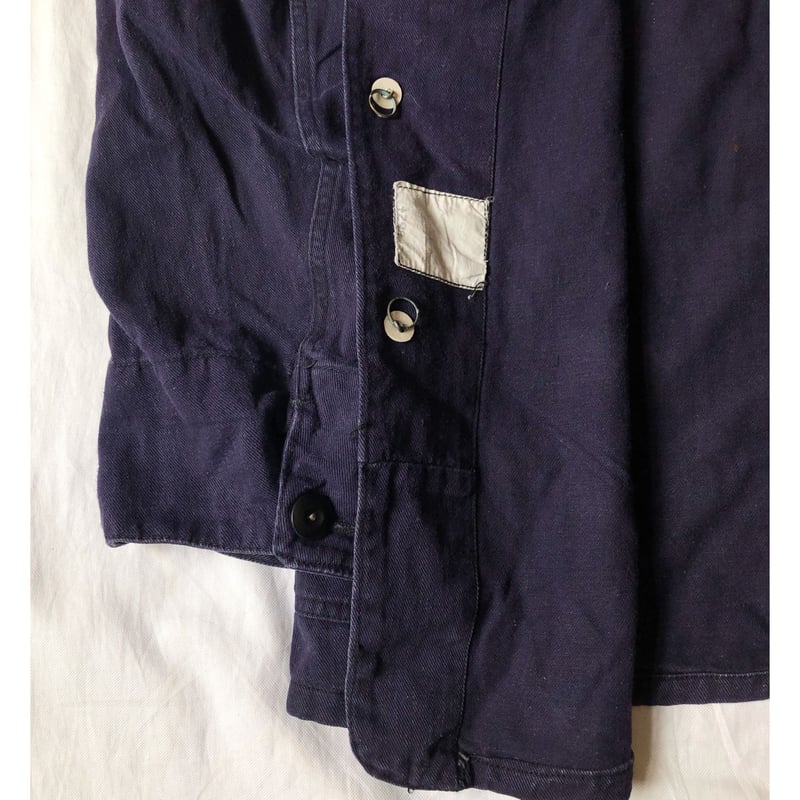 50's Royal Navy Stand Collar Work Jacket Made b