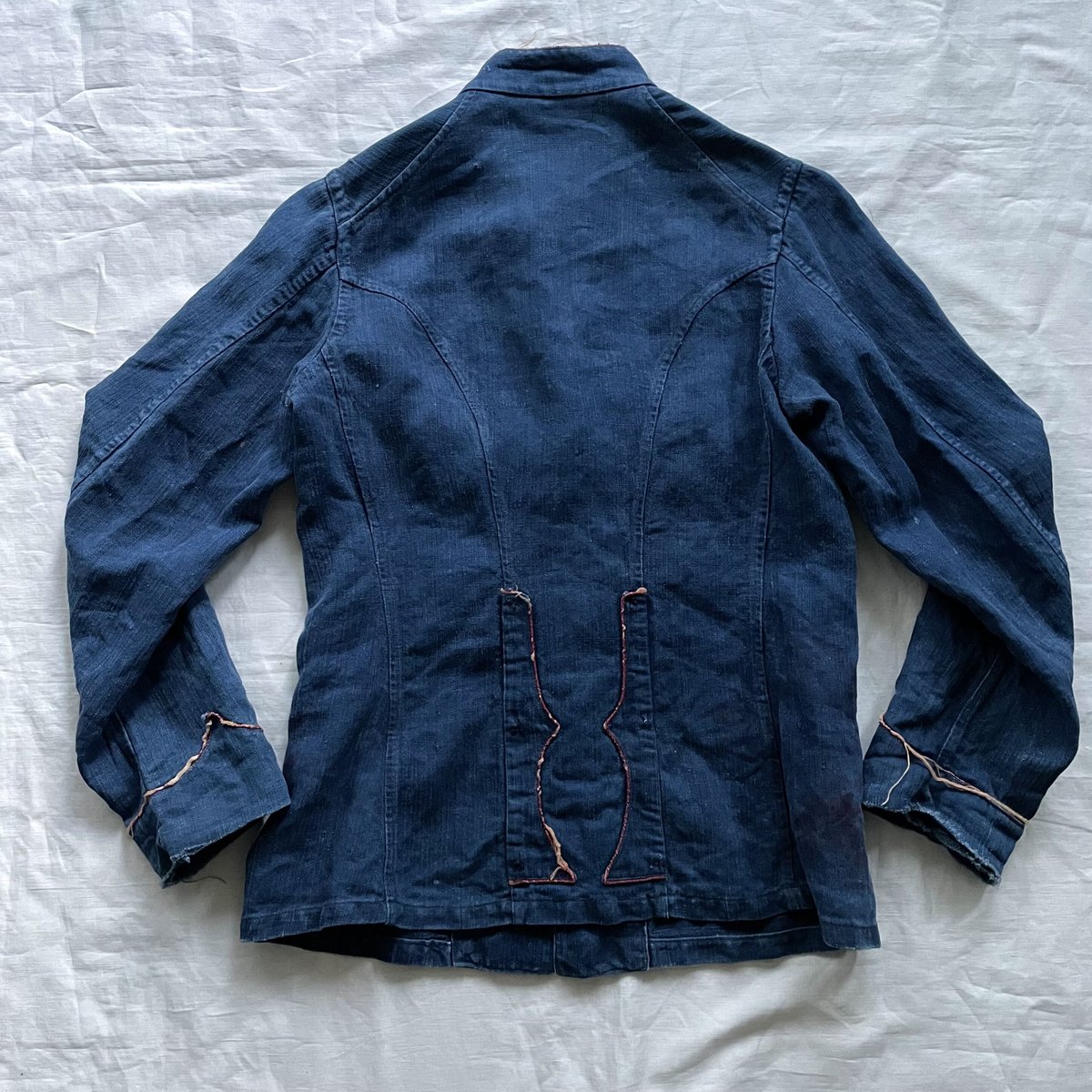 1920's Indigo Linen Fireman Jacket | DIG UPPER