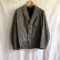 1920's〜1930's Wool/Cotton Sack Jacket with Black Moleskin Lining.