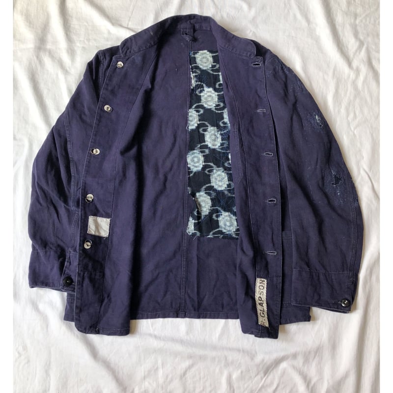 50's Royal Navy Stand Collar Work Jacket Made b