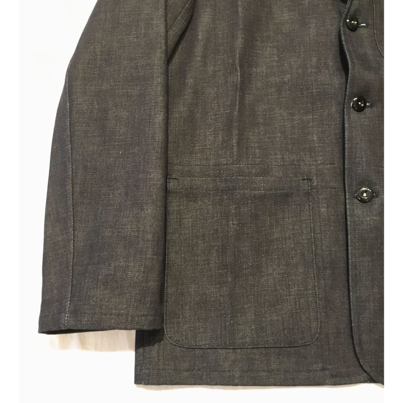 植物藍染刺子フレンチワークジャケット　ヘビーウェイト WAYSIDE FLOWER Utility Jacket Selvage Denim | D