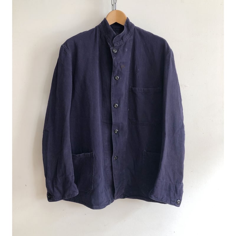 50's Royal Navy Stand Collar Work Jacket Made b